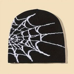 Spider web beanie